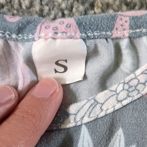 SHEIN Gray Cactus Print Pajama Set - Picture 2 of 8